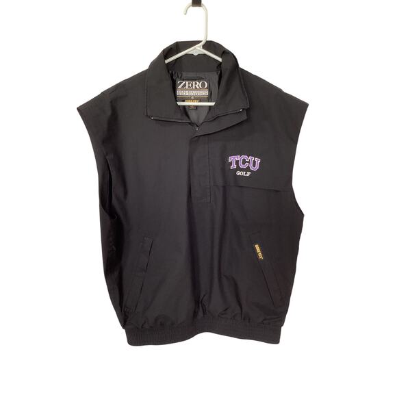 Goretex Men 1/4 Zip W/pockets TCU Golf Zero Restriction Windbreaker Vest Medium - Picture 1 of 10